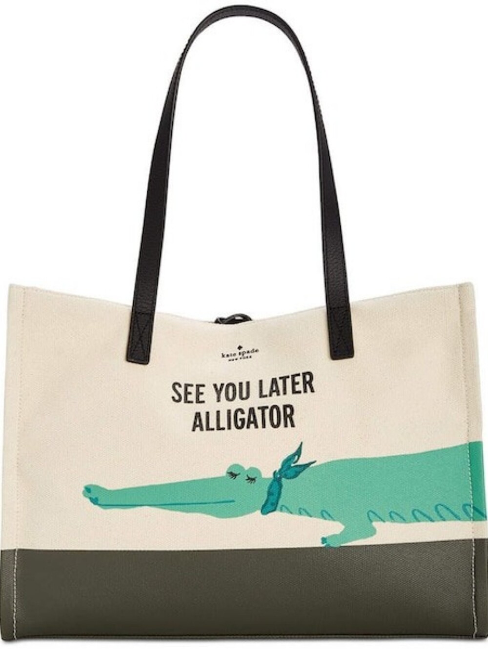 KATE SPADE SWAMPED MEGA SAM SEE YOU LATER ALLIGATOR AFTER AWHILE CROCODILE BAG